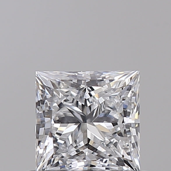 0.52 Carat Princess Shaped, Ideal Cut, D Color, VVS1 Clarity, IGI Certified Lab Grown Diamond