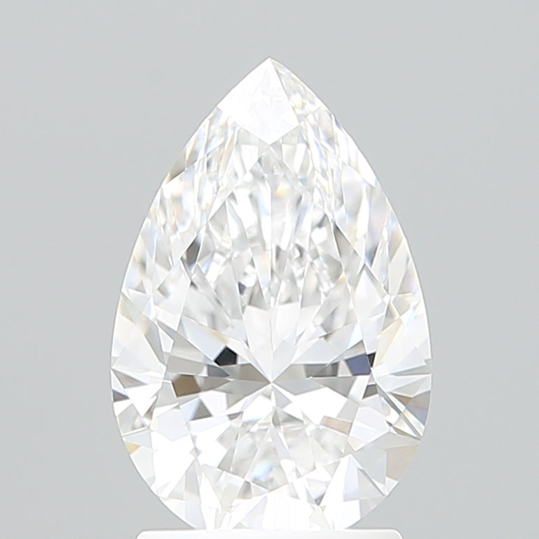 2.02 Carat Pear Shaped, Ideal Cut, D Color, VVS2 Clarity, IGI Certified Lab Grown Diamond