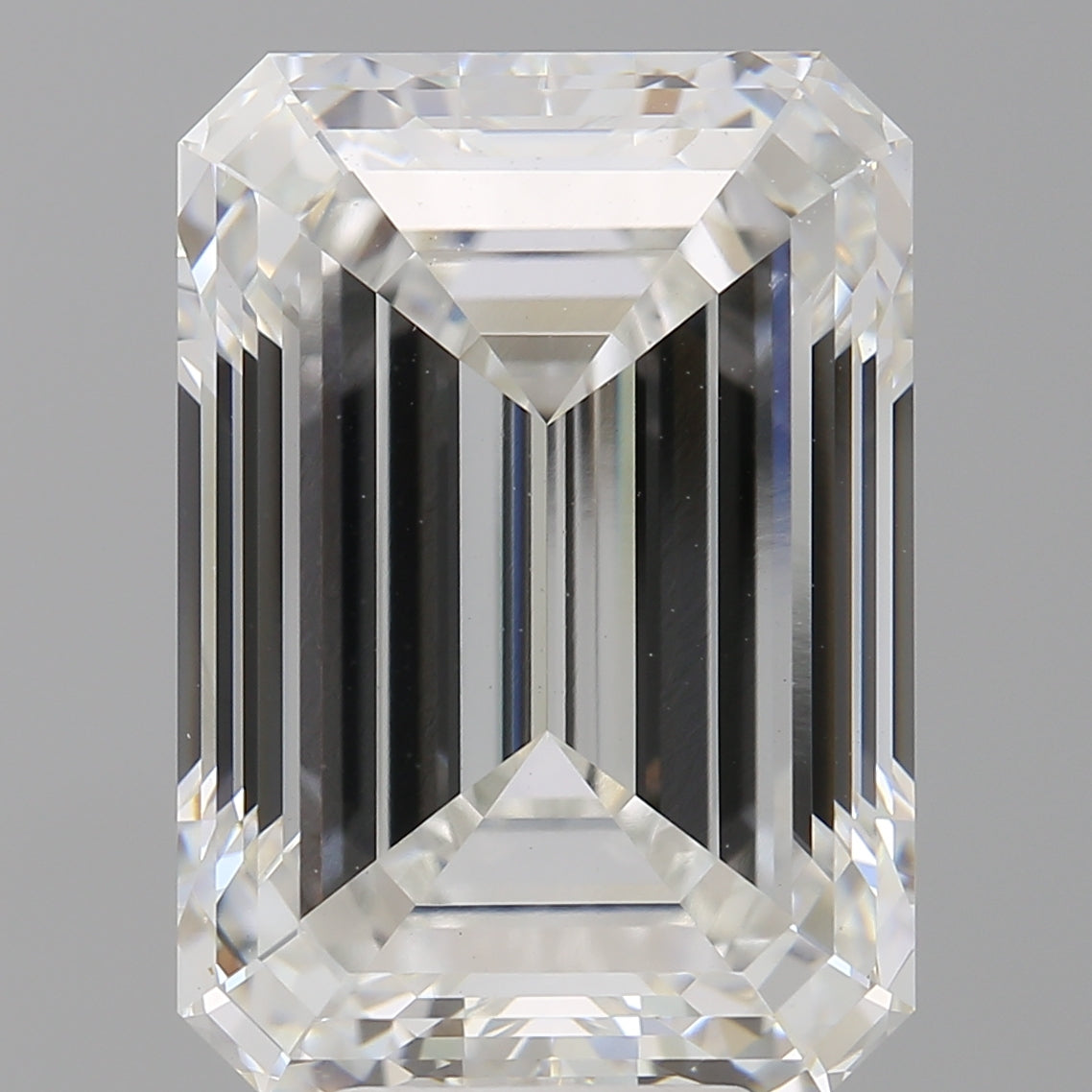 8.07 Carat Emerald Shaped, Ideal Cut, F Color, VVS2 Clarity, IGI Certified Lab Grown Diamond
