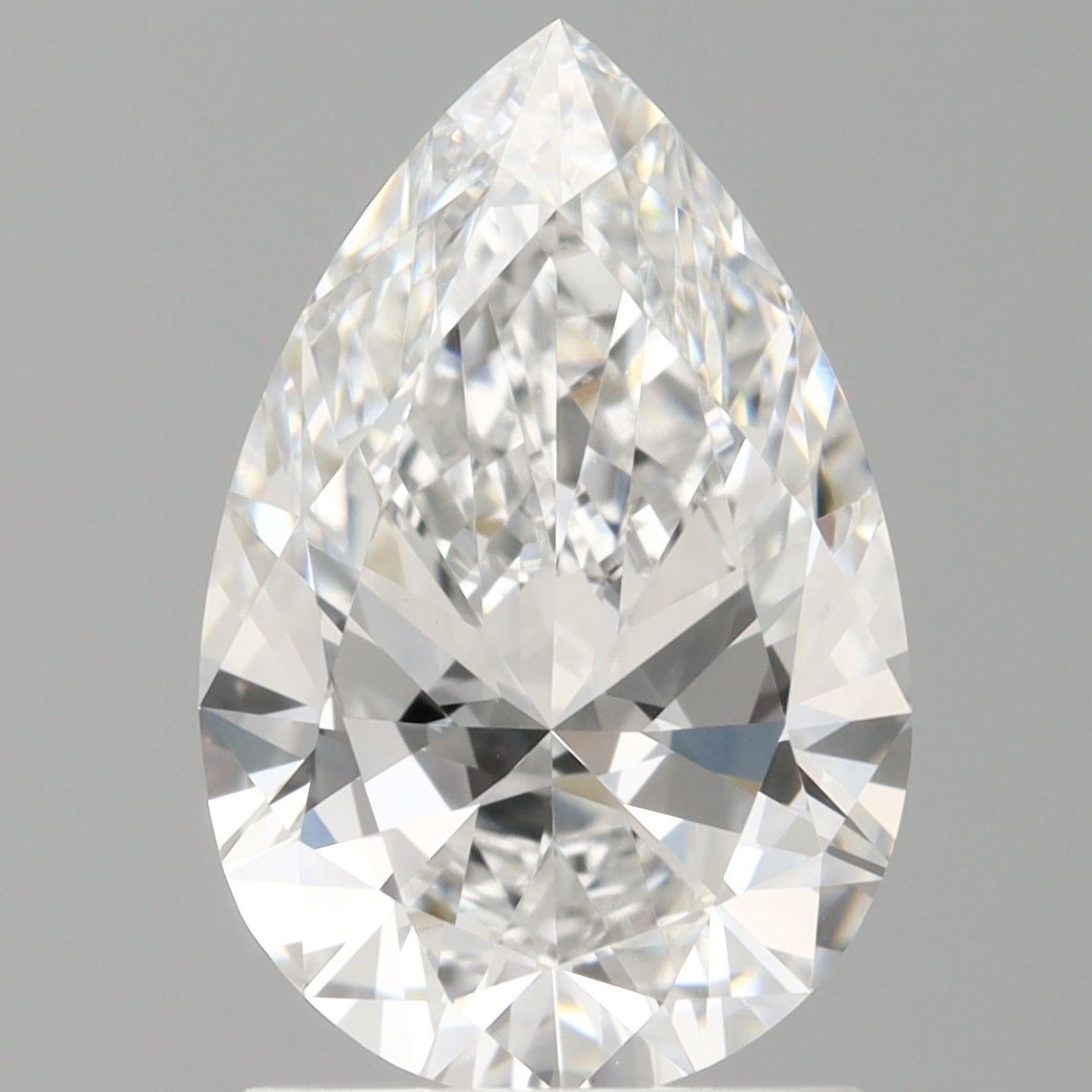 1.59 Carat Pear Shaped, Ideal Cut, D Color, VVS2 Clarity, IGI Certified Lab Grown Diamond