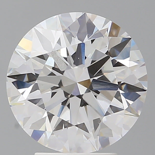 4.02 Carat Round Shaped, Ideal Cut, E Color, VVS2 Clarity, IGI Certified Lab Grown Diamond
