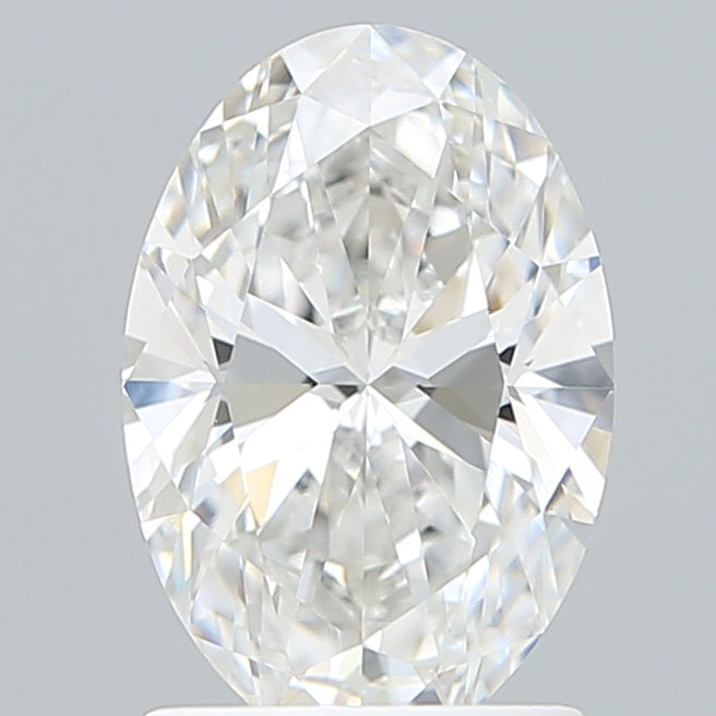 1.56 Carat Oval Shaped, Ideal Cut, F Color, VVS2 Clarity, IGI Certified Lab Grown Diamond