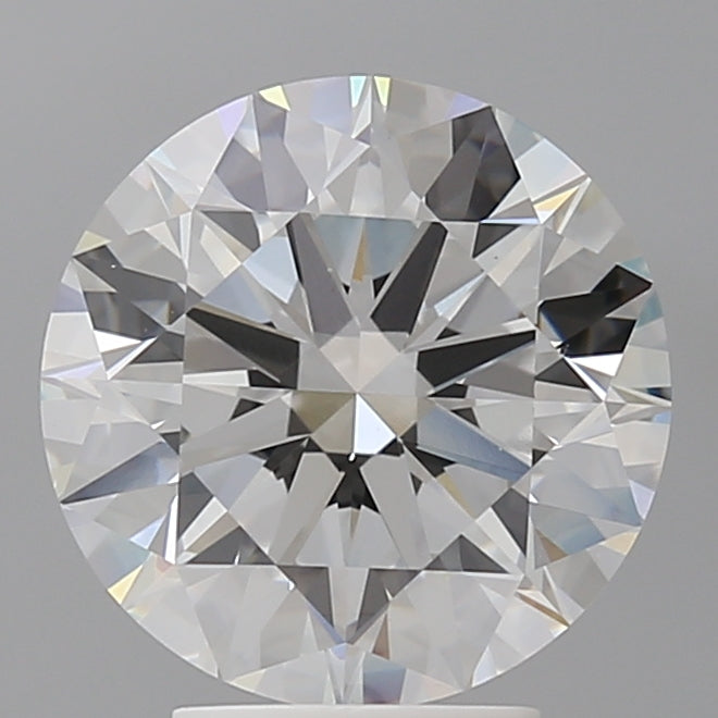 4.09 Carat Round Shaped, Ideal Cut, E Color, VVS2 Clarity, IGI Certified Lab Grown Diamond