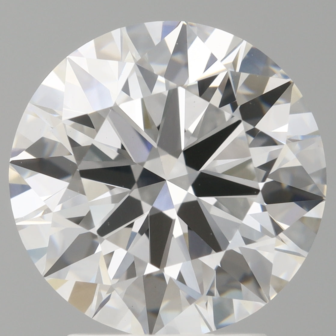 3.09 Carat Round Shaped, Ideal Cut, E Color, VVS2 Clarity, IGI Certified Lab Grown Diamond