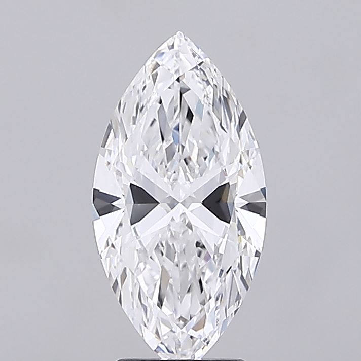 2.94 Carat Marquise Shaped, Ideal Cut, D Color, VVS1 Clarity, IGI Certified Lab Grown Diamond