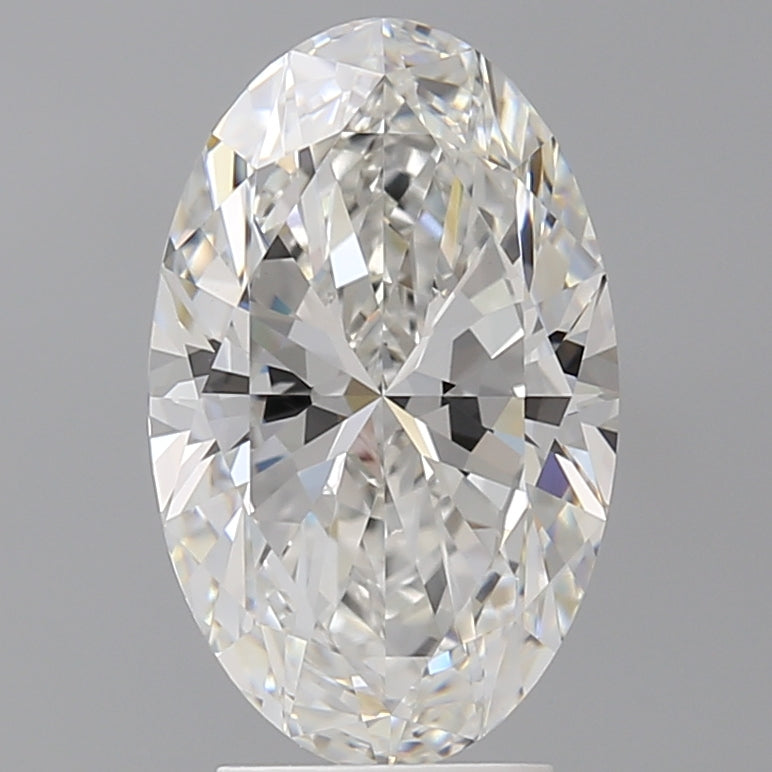3.60 Carat Oval Shaped, Ideal Cut, F Color, VVS2 Clarity, IGI Certified Lab Grown Diamond