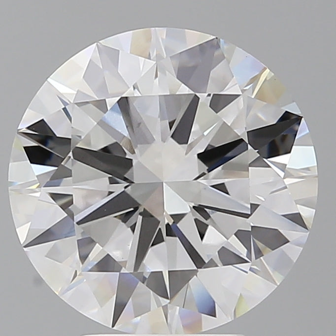 5.03 Carat Round Shaped, Excellent Cut, F Color, VVS2 Clarity, IGI Certified Lab Grown Diamond