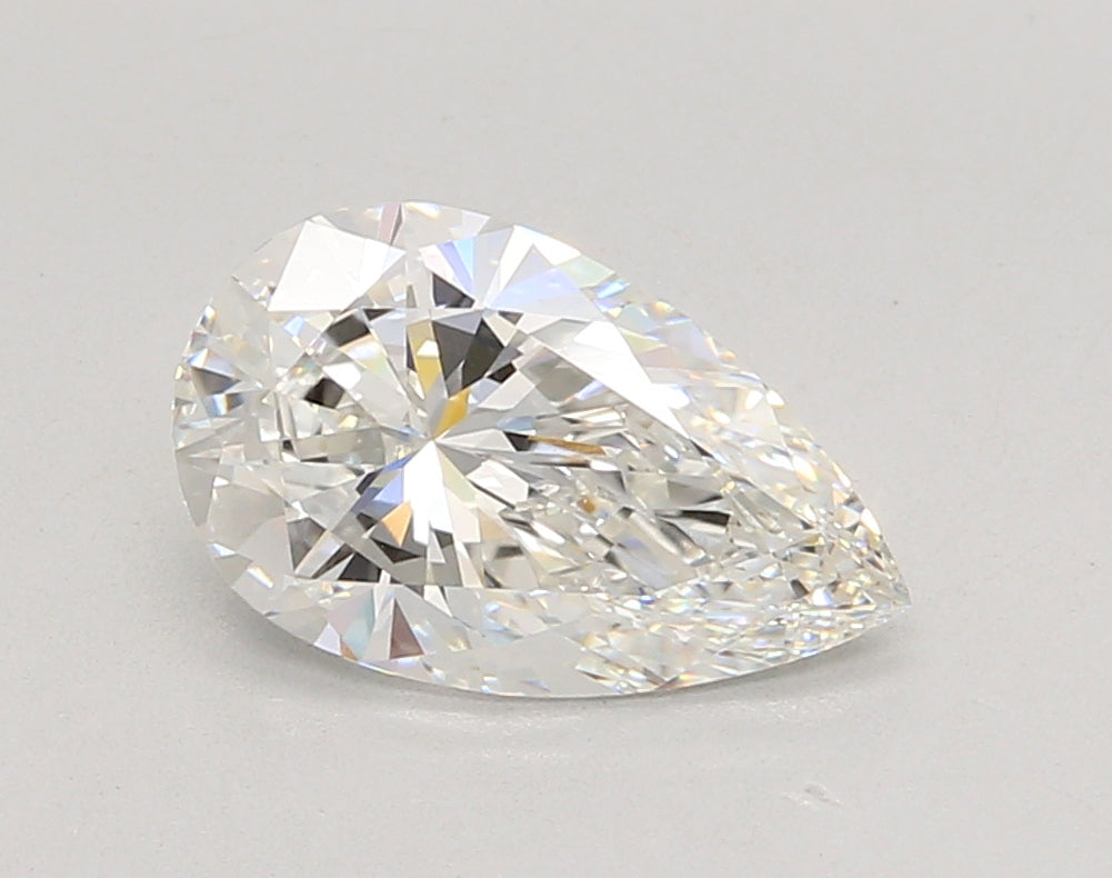 2.06 Carat Pear Shaped, Ideal Cut, F Color, VVS2 Clarity, IGI Certified Lab Grown Diamond