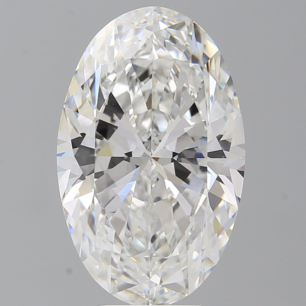 7.59 Carat Oval Shaped, Ideal Cut, E Color, VVS2 Clarity, IGI Certified Lab Grown Diamond