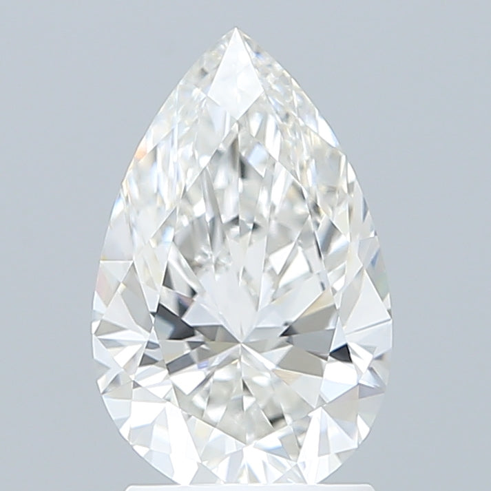 2.08 Carat Pear Shaped, Ideal Cut, E Color, VVS2 Clarity, IGI Certified Lab Grown Diamond