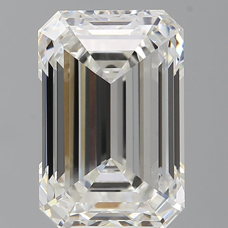 7.10 Carat Emerald Shaped, Ideal Cut, F Color, VS1 Clarity, IGI Certified Lab Grown Diamond