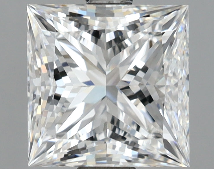 1.62 Carat Princess Shaped, Excellent Cut, E Color, VVS2 Clarity, IGI Certified Lab Grown Diamond