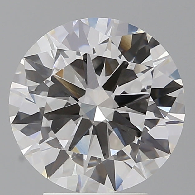 3.59 Carat Round Shaped, Excellent Cut, F Color, VVS2 Clarity, IGI Certified Lab Grown Diamond