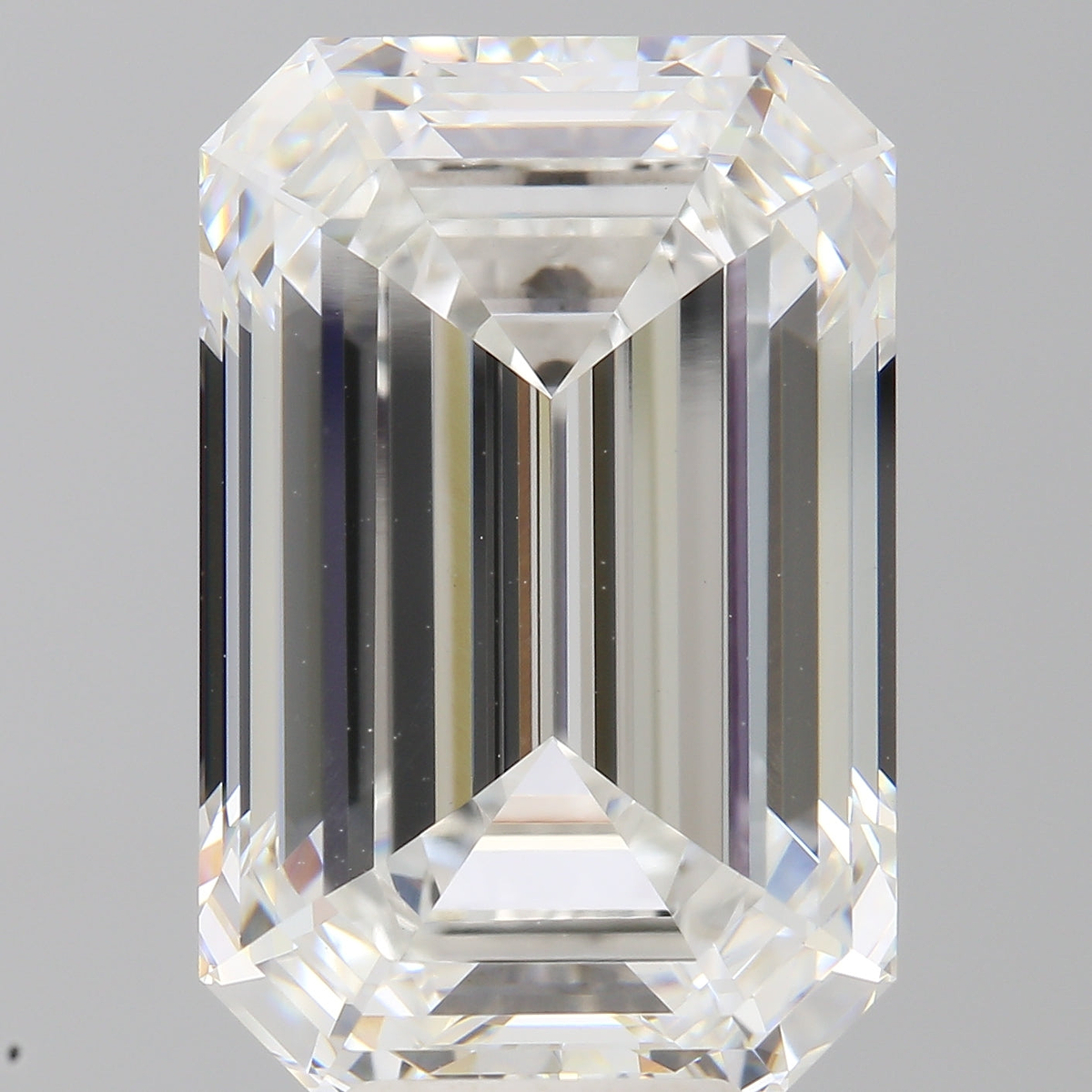 9.60 Carat Emerald Shaped, Ideal Cut, F Color, VVS2 Clarity, IGI Certified Lab Grown Diamond