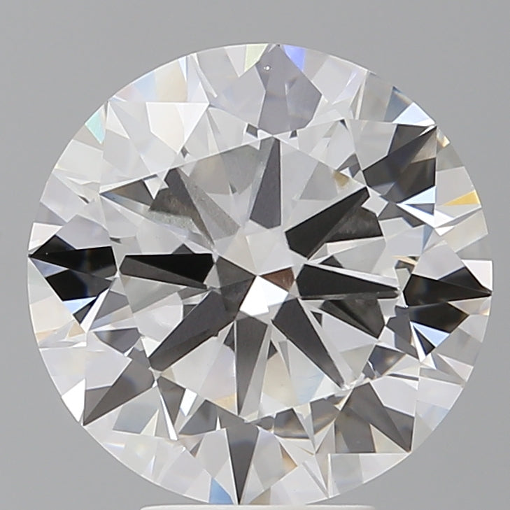 6.02 Carat Round Shaped, Excellent Cut, F Color, VVS2 Clarity, IGI Certified Lab Grown Diamond