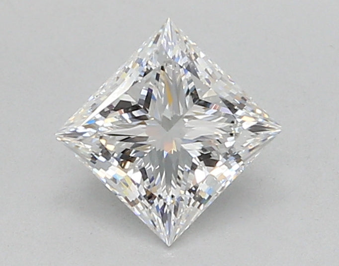 1.00 Carat Princess Shaped, Ideal Cut, E Color, VVS2 Clarity, IGI Certified Lab Grown Diamond