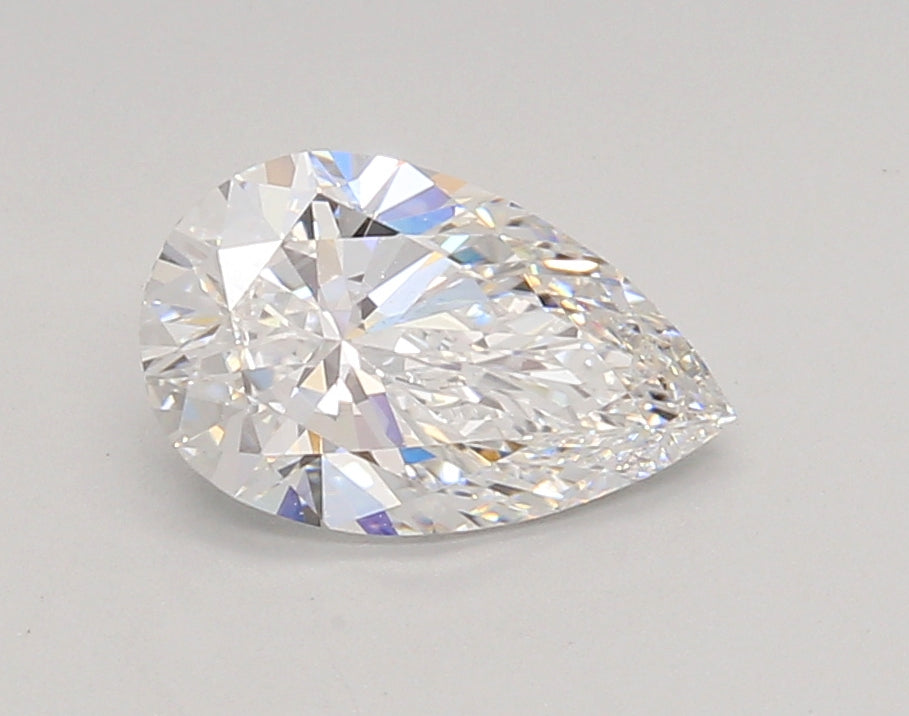 1.31 Carat Pear Shaped, Ideal Cut, D Color, VVS1 Clarity, IGI Certified Lab Grown Diamond