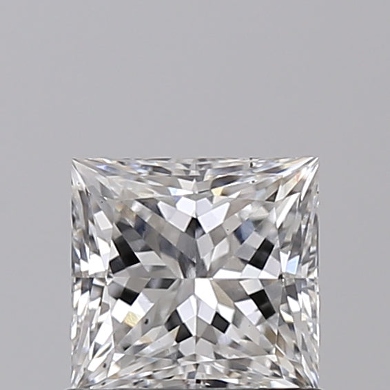 0.97 Carat Princess Shaped, Ideal Cut, E Color, VS2 Clarity, IGI Certified Lab Grown Diamond