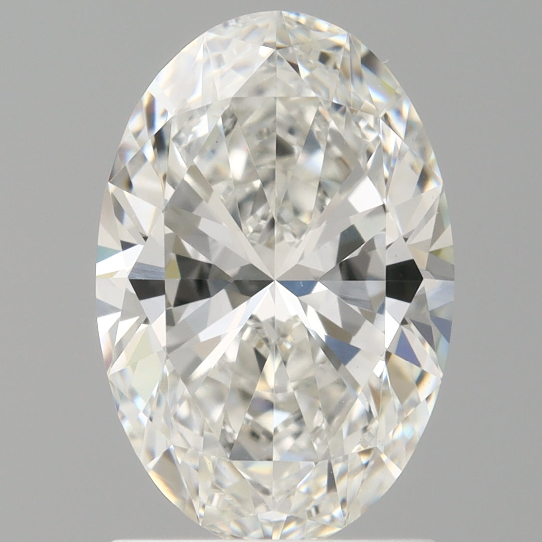 1.60 Carat Oval Shaped, Ideal Cut, F Color, VVS2 Clarity, IGI Certified Lab Grown Diamond