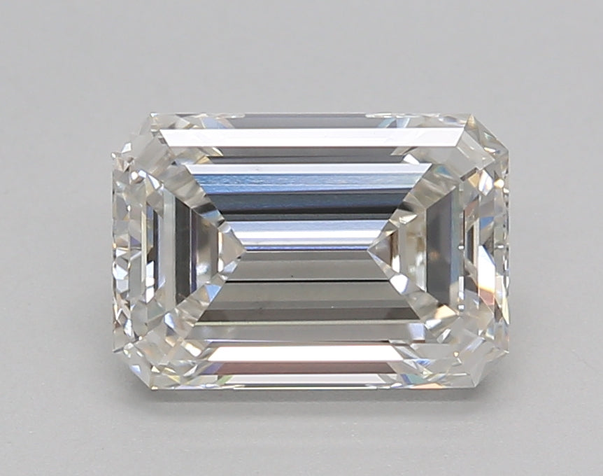 2.02 Carat Emerald Shaped, Ideal Cut, F Color, VS1 Clarity, IGI Certified Lab Grown Diamond