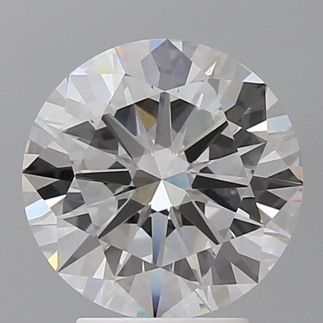 3.42 Carat Round Shaped, Excellent Cut, F Color, VVS2 Clarity, IGI Certified Lab Grown Diamond