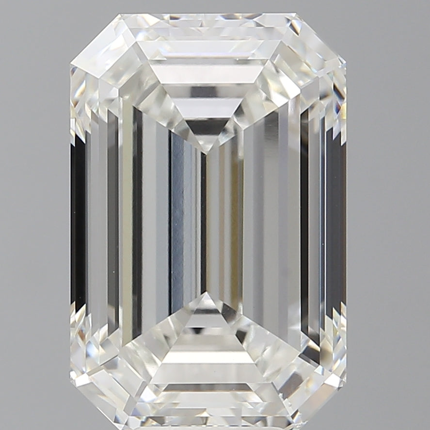 10.08 Carat Emerald Shaped, Ideal Cut, F Color, VS1 Clarity, IGI Certified Lab Grown Diamond
