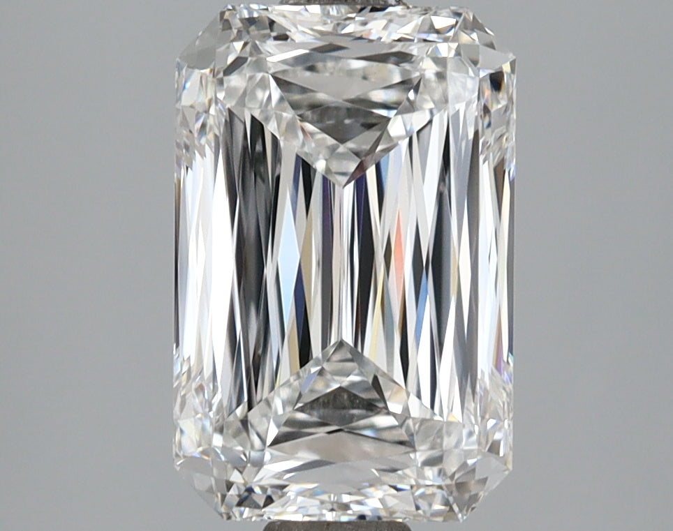 3.02 Carat Radiant Shaped, Ideal Cut, E Color, VVS2 Clarity, IGI Certified Lab Grown Diamond