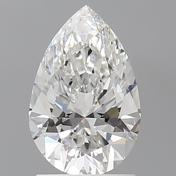 1.60 Carat Pear Shaped, Ideal Cut, D Color, VVS2 Clarity, IGI Certified Lab Grown Diamond