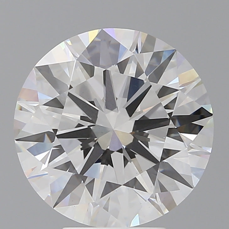 5.55 Carat Round Shaped, Ideal Cut, E Color, VVS2 Clarity, IGI Certified Lab Grown Diamond