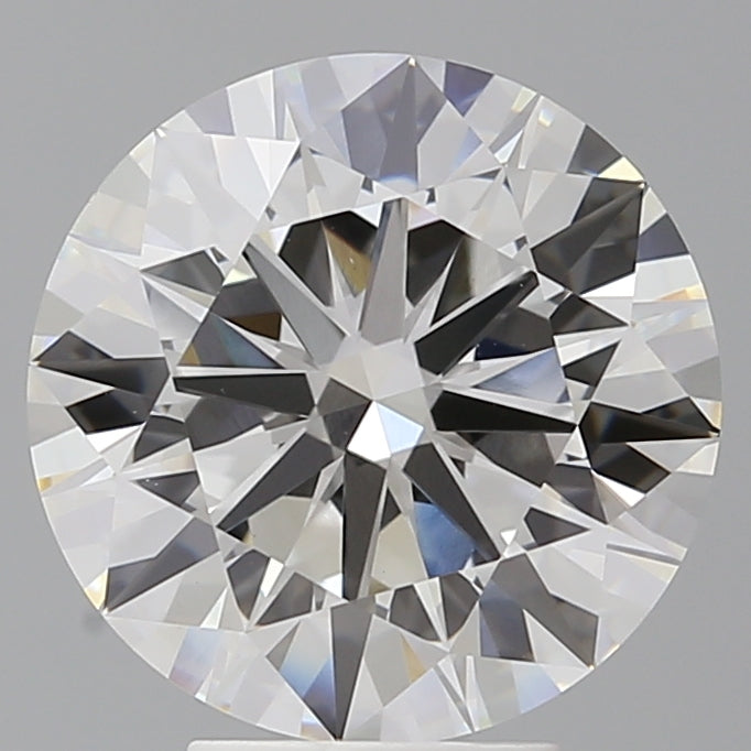 5.05 Carat Round Shaped, Ideal Cut, F Color, VVS2 Clarity, IGI Certified Lab Grown Diamond
