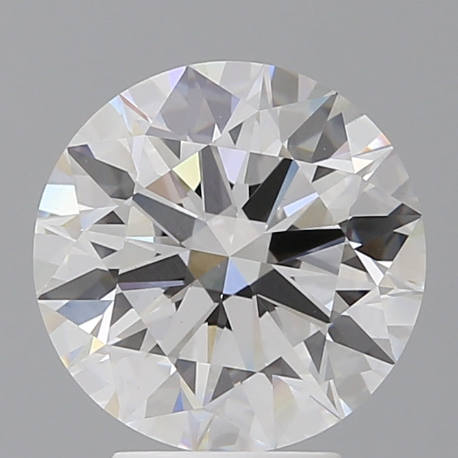 4.09 Carat Round Shaped, Ideal Cut, F Color, VVS2 Clarity, IGI Certified Lab Grown Diamond
