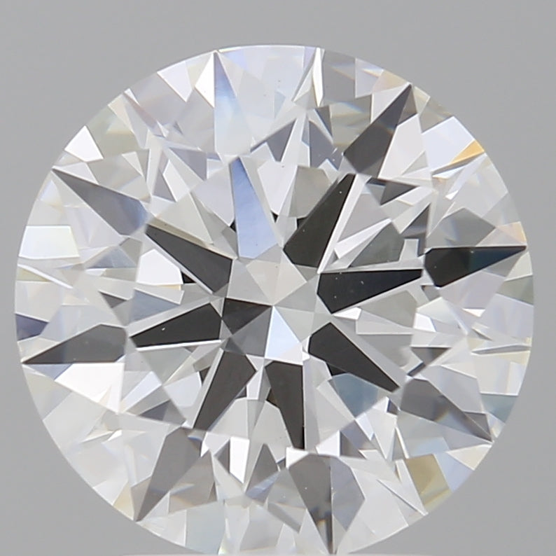 3.10 Carat Round Shaped, Ideal Cut, F Color, VVS2 Clarity, IGI Certified Lab Grown Diamond