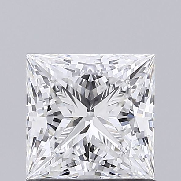 1.03 Carat Princess Shaped, Ideal Cut, E Color, VVS1 Clarity, IGI Certified Lab Grown Diamond