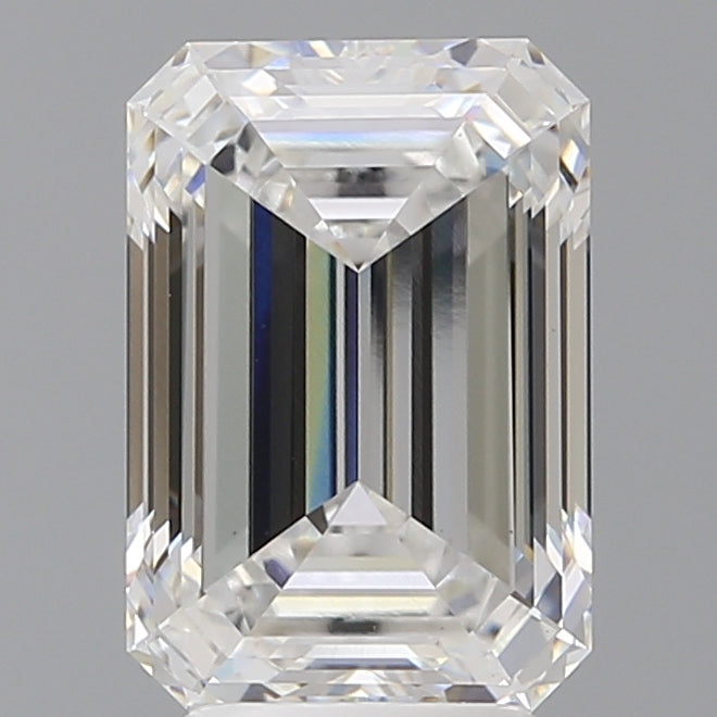 4.09 Carat Emerald Shaped, Ideal Cut, D Color, VS1 Clarity, IGI Certified Lab Grown Diamond