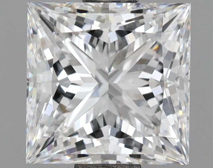 1.51 Carat Princess Shaped, Excellent Cut, D Color, VVS2 Clarity, IGI Certified Lab Grown Diamond