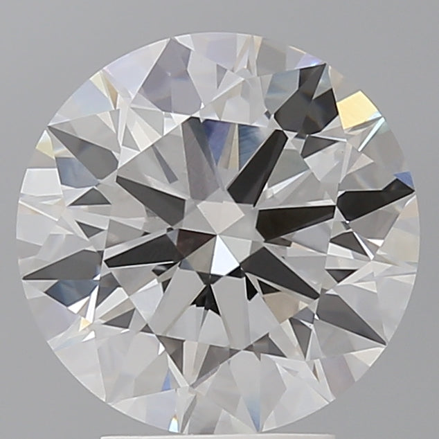 4.08 Carat Round Shaped, Ideal Cut, F Color, VVS2 Clarity, IGI Certified Lab Grown Diamond