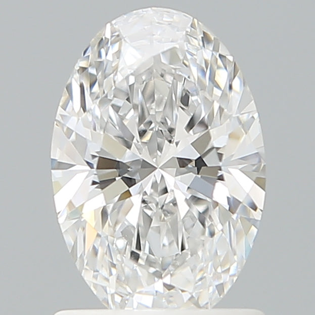 1.24 Carat Oval Shaped, Ideal Cut, D Color, VVS2 Clarity, IGI Certified Lab Grown Diamond