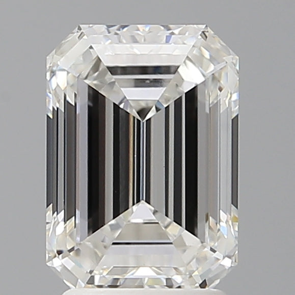 2.59 Carat Emerald Shaped, Ideal Cut, F Color, VVS2 Clarity, IGI Certified Lab Grown Diamond