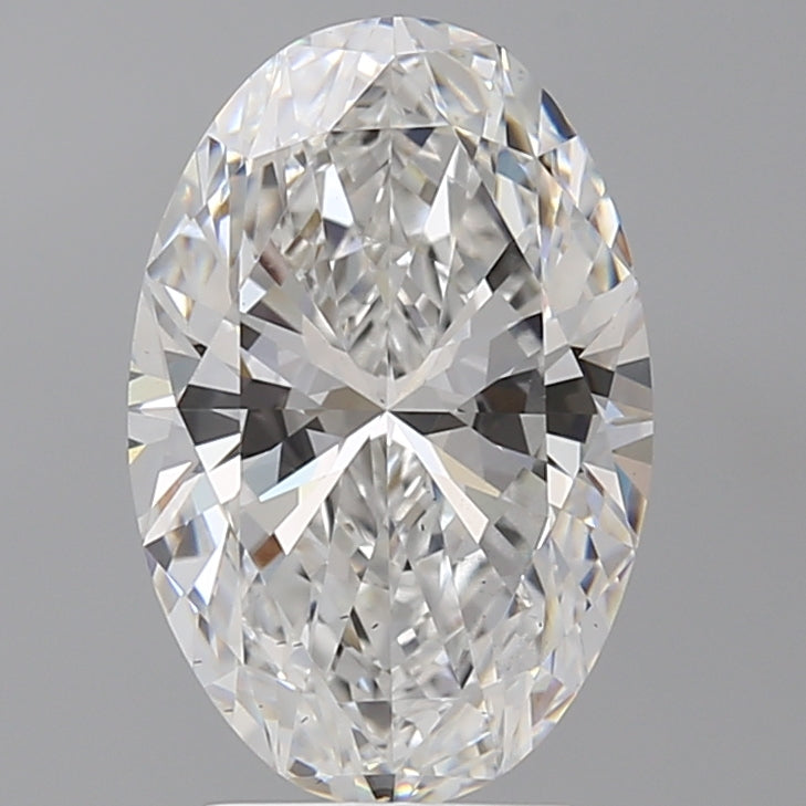 3.58 Carat Oval Shaped, Ideal Cut, D Color, VS2 Clarity, IGI Certified Lab Grown Diamond