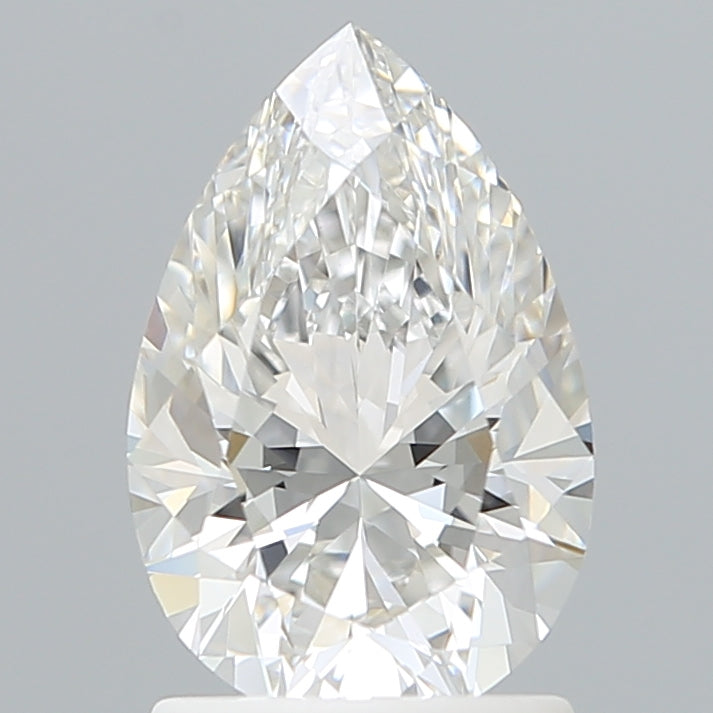 1.62 Carat Pear Shaped, Excellent Cut, F Color, VVS2 Clarity, IGI Certified Lab Grown Diamond