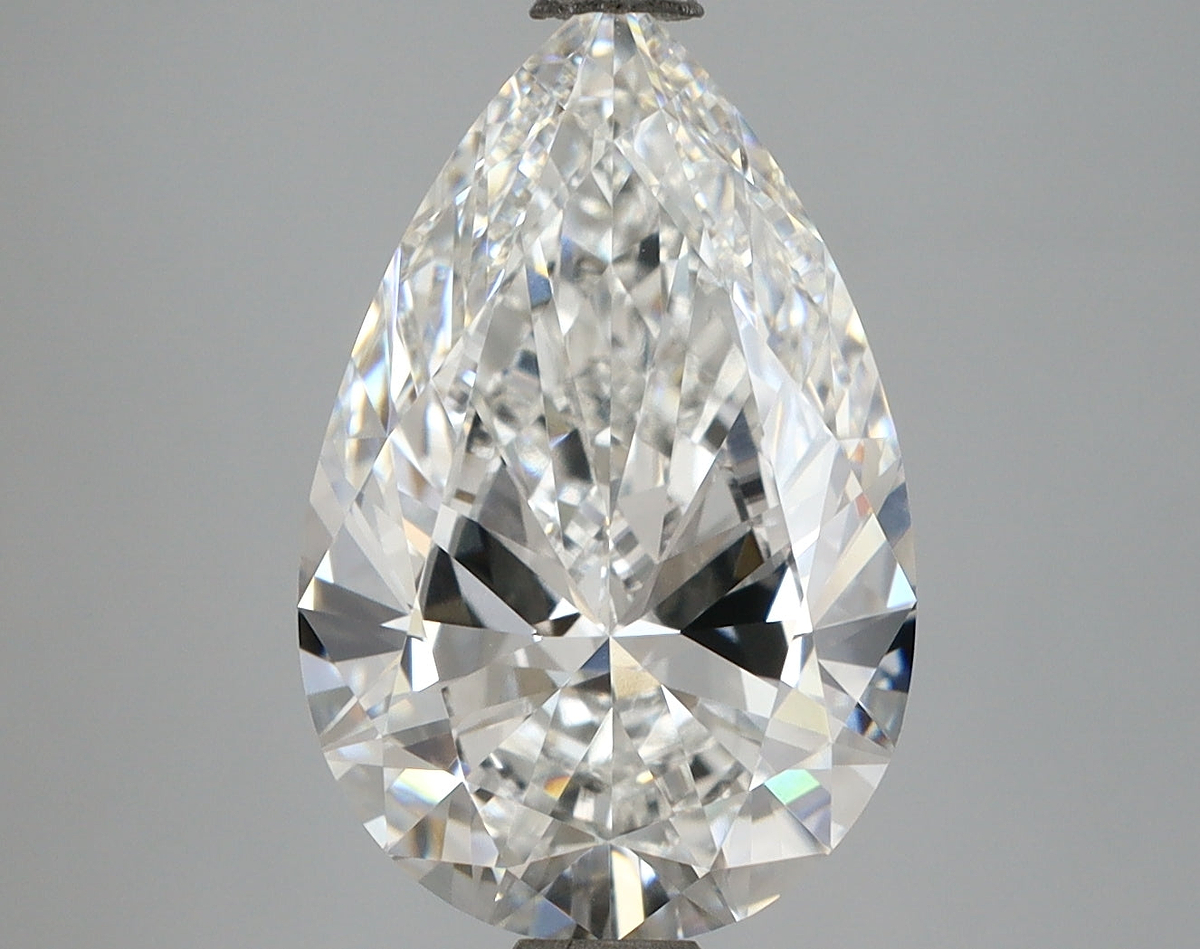 4.53 Carat Pear Shaped, Ideal Cut, E Color, VVS2 Clarity, IGI Certified Lab Grown Diamond