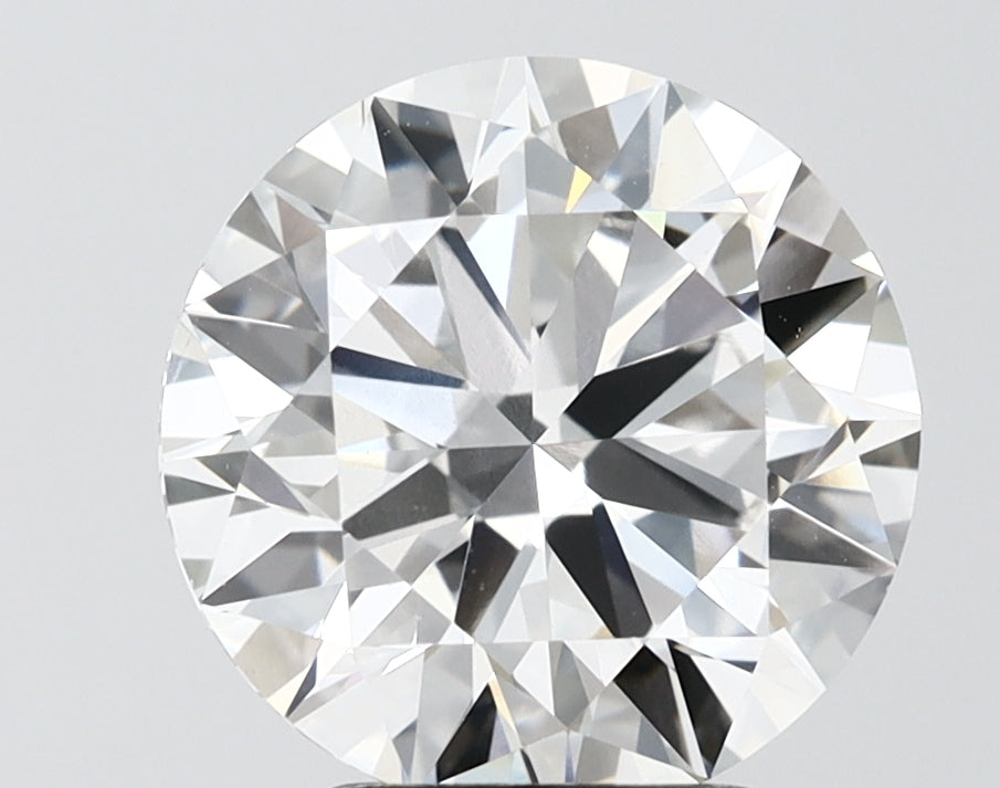 3.95 Carat Round Shaped, Very Good Cut, G Color, VVS2 Clarity, IGI Certified Lab Grown Diamond