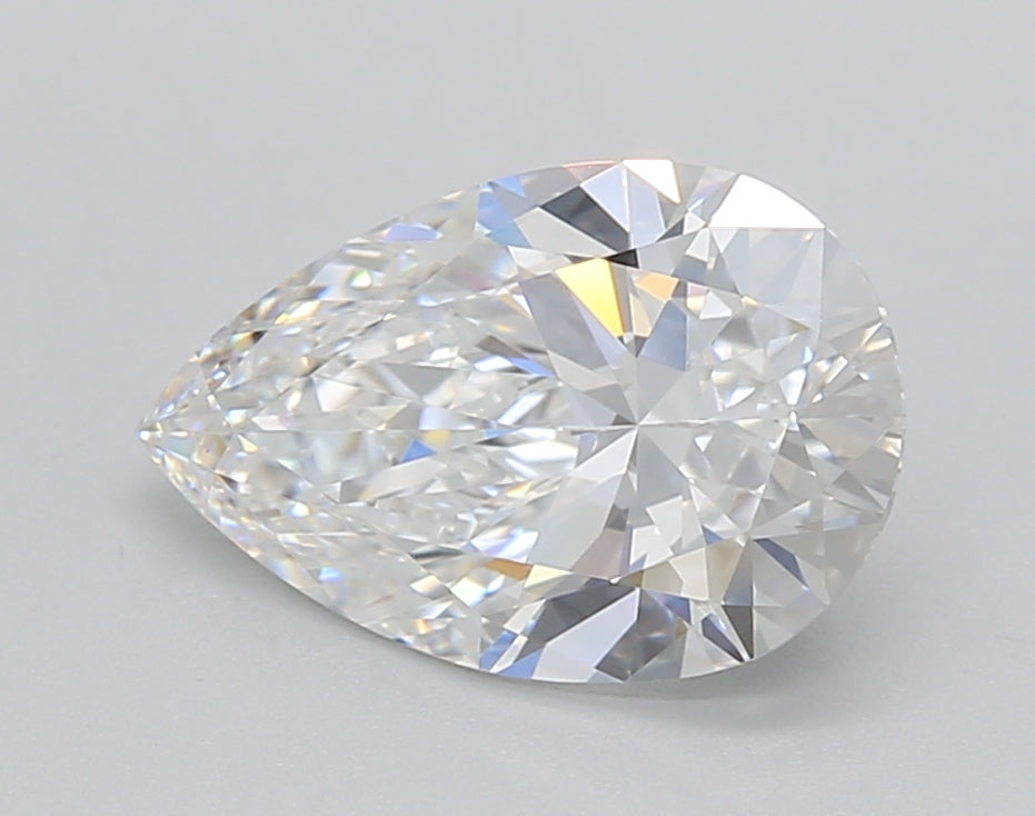 2.02 Carat Pear Shaped, Ideal Cut, E Color, VS1 Clarity, GIA Certified Lab Grown Diamond