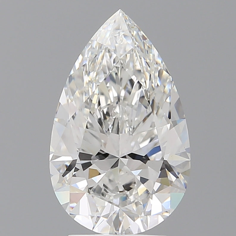 3.54 Carat Pear Shaped, Ideal Cut, E Color, VS1 Clarity, IGI Certified Lab Grown Diamond
