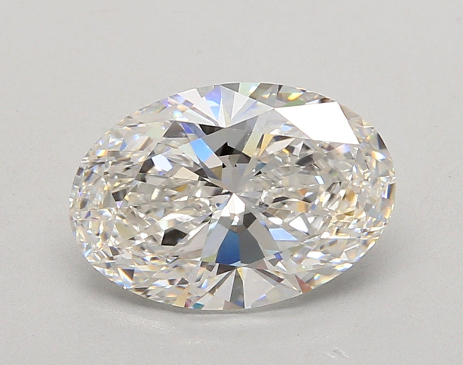2.55 Carat Oval Shaped, Ideal Cut, F Color, VVS2 Clarity, IGI Certified Lab Grown Diamond