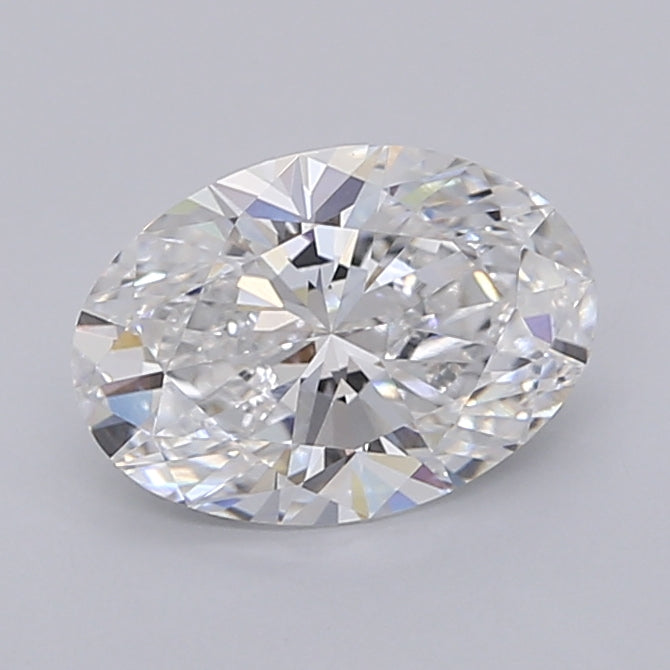 1.54 Carat Oval Shaped, Ideal Cut, D Color, VVS2 Clarity, IGI Certified Lab Grown Diamond