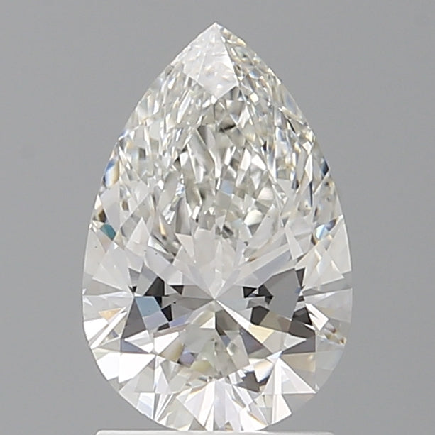 1.59 Carat Pear Shaped, Ideal Cut, F Color, VVS2 Clarity, IGI Certified Lab Grown Diamond