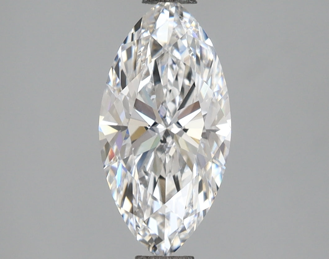 1.53 Carat Marquise Shaped, Ideal Cut, D Color, VVS2 Clarity, IGI Certified Lab Grown Diamond