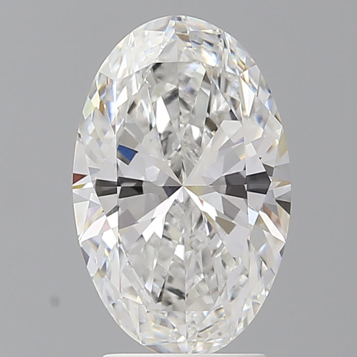 3.01 Carat Oval Shaped, Ideal Cut, E Color, VVS2 Clarity, IGI Certified Lab Grown Diamond