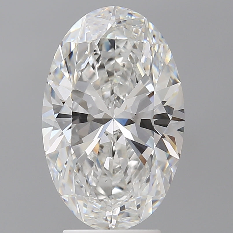 4.03 Carat Oval Shaped, Ideal Cut, E Color, VVS2 Clarity, IGI Certified Lab Grown Diamond